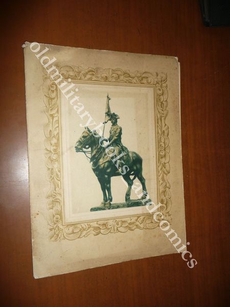 CALENDARIO REGGIMENTO GENOVA CAVALLERIA 1928 CON DEDICA SENZA CORDONCINO