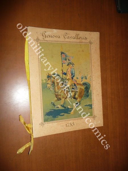 CALENDARIO REGGIMENTO GENOVA CAVALLERIA 1933 CON DEDICA E CORDONCINO ORIGINALE
