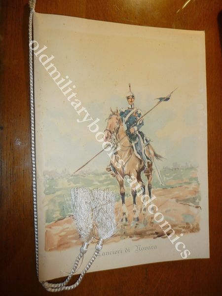 CALENDARIO REGGIMENTO LANCIERI DI NOVARA 1957 CON DEDICA ELENCO U …