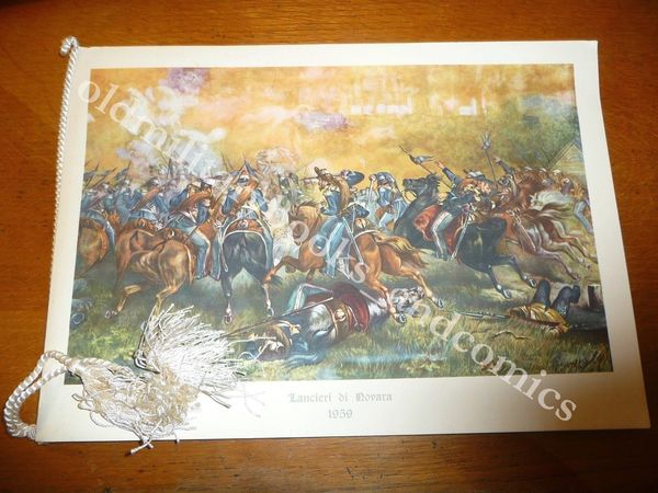CALENDARIO REGGIMENTO LANCIERI DI NOVARA 1959 DEDICA C/te RGT ELENCO …