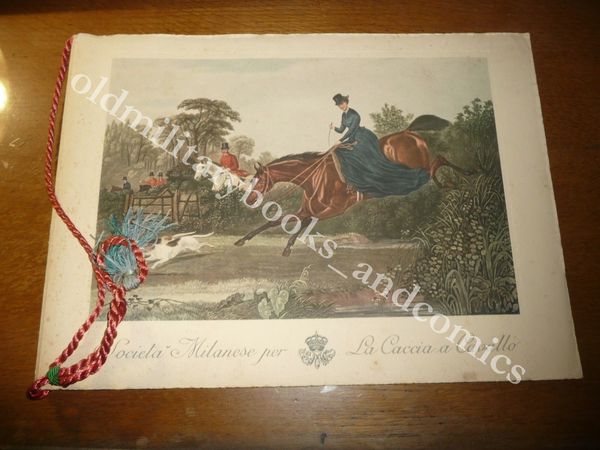 CALENDARIO SOCIETA MILANESE PER LA CACCIA A CAVALLO 1963 CON …