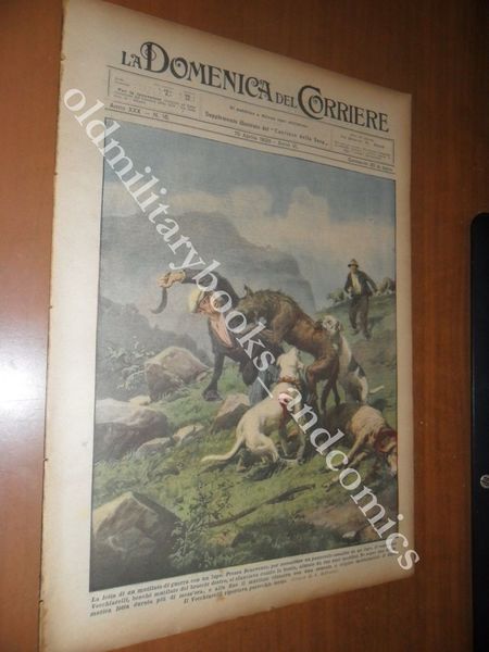 CONTADINO MUTILATO DI GUERRA AGGREDITO DA LUPO PRESSO BENEVENTO 1928