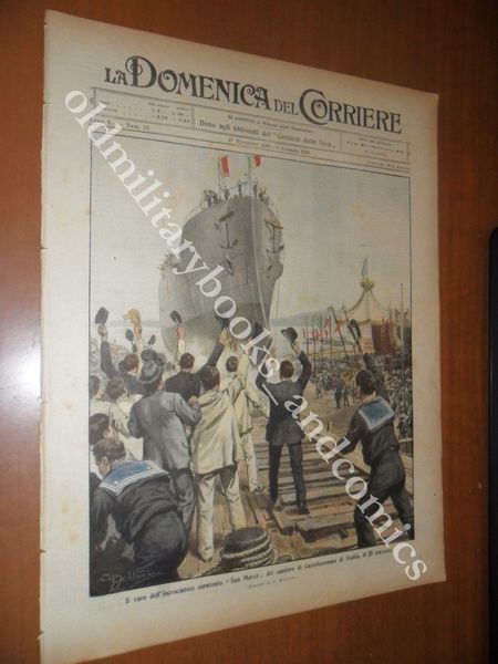 VARO INCROCIATORE CORAZZATO SAN MARCO CASTELLAMMARE DI STABIA NAPOLI 1909 …