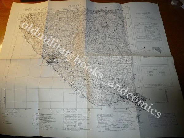 VESUVIO PROVINCIA NAPOLI TAVOLETTA SCALA 1:25.000 I.G.M. F. 184 CARTA …