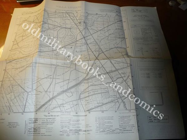 VILLA LITERNO PROVINCIA CASERTA TAVOLETTA SCALA 1:25.000 I.G.M. F. 172 …
