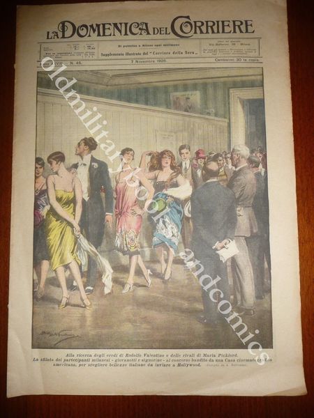 EREDI RODOLFO VALENTINO MARIA PICKFORD PER HOLLIWOOD USANZA ALNMOUTH INGHILTERRA