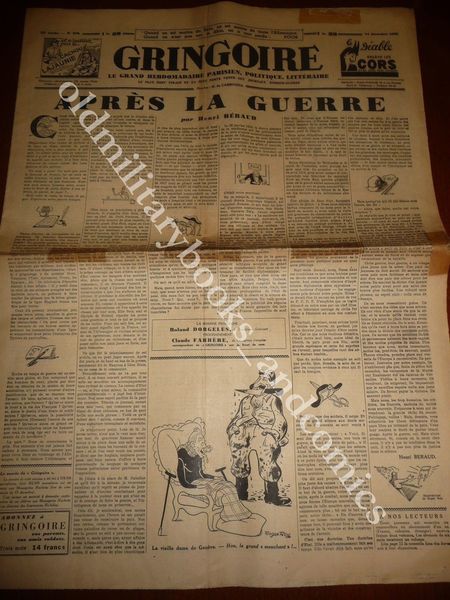 APRES LA GUERRA PROPAGANDA CONTRO STALIN GRINGOIRE 14/12/1939