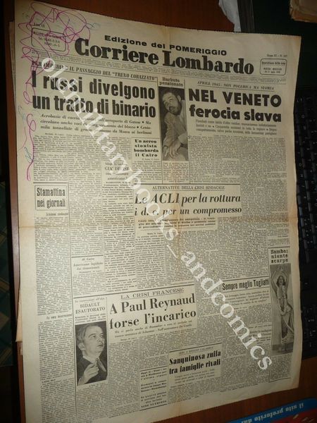 FEROCIA SLAVA IN VENETO BARTALI SCALATORE CORRIERE LOMBARDO 20-21/07/1948