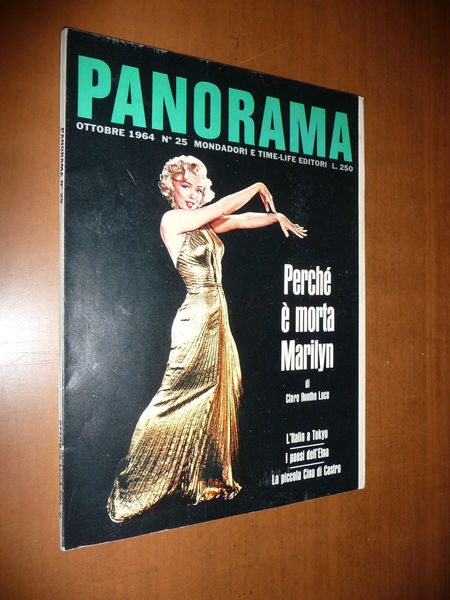 PERCHE' E' MORTA MARILYN MONROE PANORAMA n. 25 1964 RIVISTA …