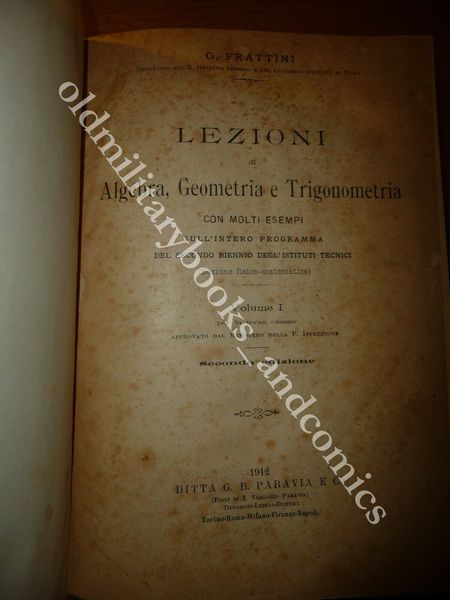 LEZIONI DI ALGEBRA GEOMETRIA E TRIGONOMETRIA 2 VOL. RIL. INSIEME …