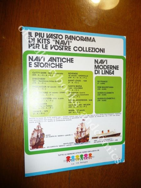 DEPLIANT PIEGHEVOLE KIT DI MONTAGGIO NAVI DITTA IL GIOCATTOLO NAVI …