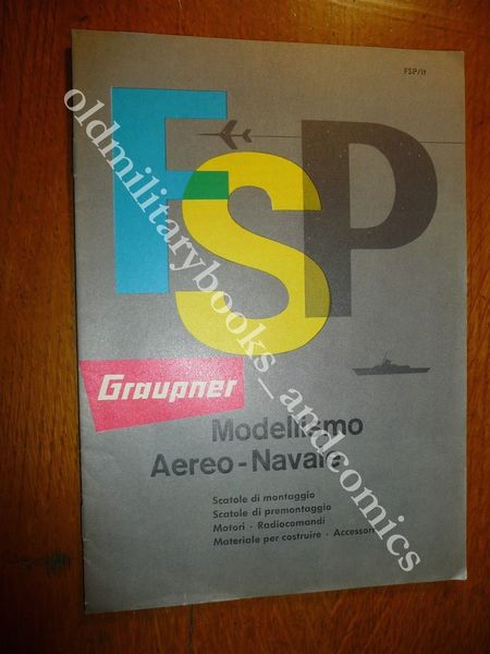 FSP GRAUPNER MODELLISMO AEREO-NAVALE AEREI BALSA EA MOTORE NAVI A …