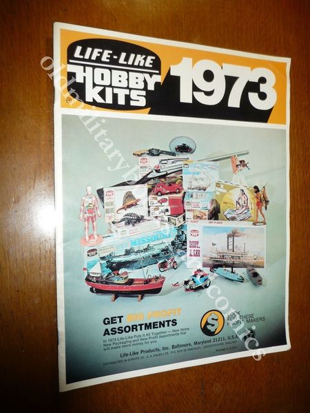 LIFE-LIKE HOBBY KITS CATALOGO DELLA DITTA 1973 AUTO NAVI AEREI …