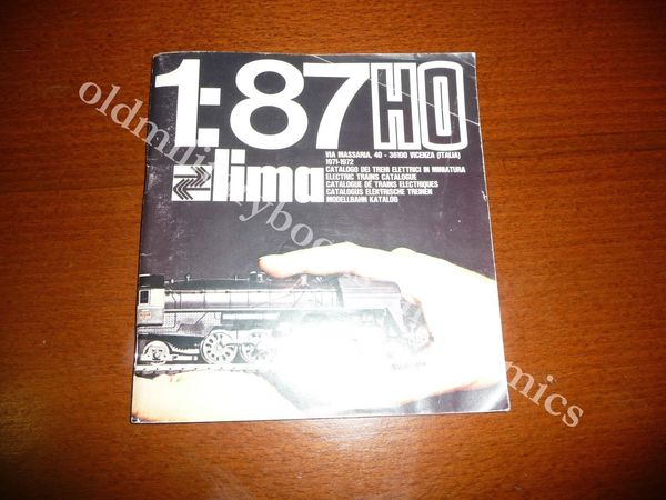 LIMA 1:87 HO CATALOGO DEI TRENI ELETTRICI IN MINIATURA 1971-1972