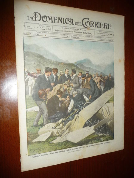 AVIATORE CHAVEZ ATTRAVERSA ALPI CADE DOMODOSSOLA 2 AEREI VOLANO SU …