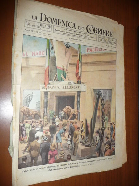 INAUGURAZIONE DELLA MOSTRA DEL MARE A TARANTO 1946 NAUTICA MARINA