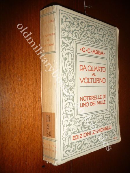 DA QUARTO A VOLTURNO NOTERELLE DI UNO DEI MILLE GIUSEPPE …