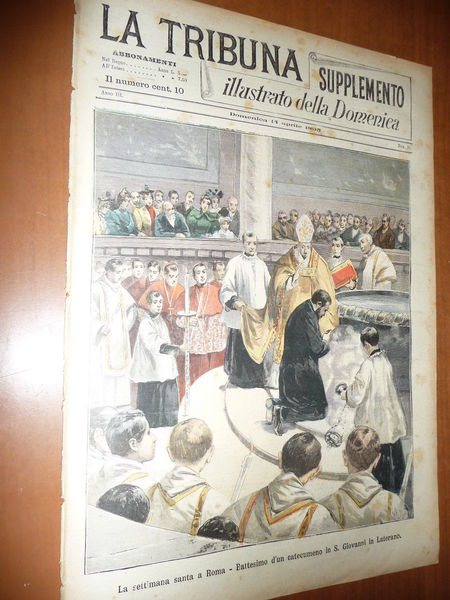 SETTIMANA SANTA S. GIOVANNI LATERANO 1895 NUOVA GALLERIA PIAZZA COLONNA …
