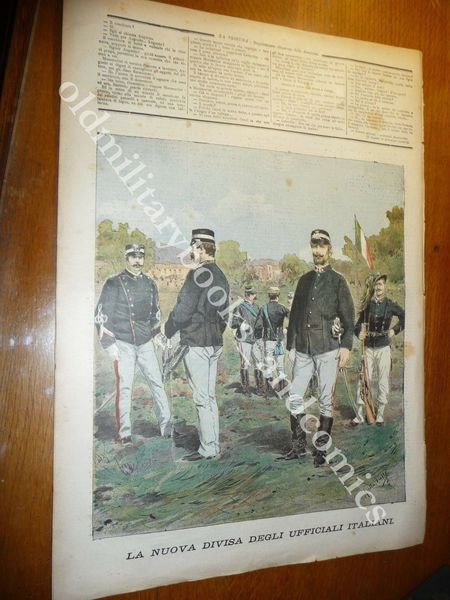 1895 NUOVA DIVISA UFFICIALI REGIO ESERCITO EMANUELE FILIBERTO ELENA D'ORLEANS