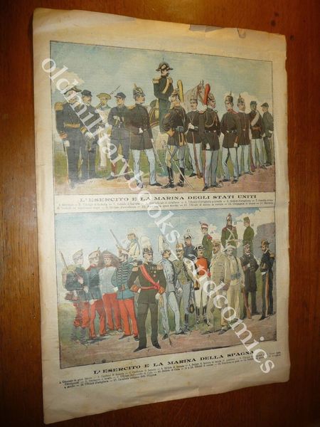 1898 UNIFORMI DI ESERCITO E MARINA DEGLI STATI UNITI E …