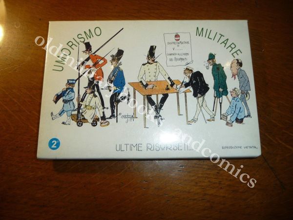 UMORISMO MILITARE FOLDER 12 CARTOLINE 1000 COPIE PER MILITARIA IN …