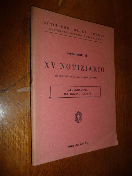LA JUGOSLAVIA HA RESO I CONTI VOL DI PROPAGANDA PER …