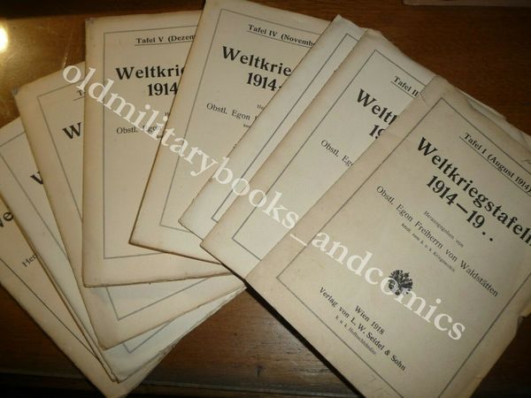 9 FOLDER CON CARTE AUSTRIACHE SULLA GUERRA TUTTO IL 1914 …