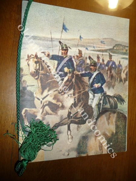 CALENDARIO REGGIMENTO LANCIERI DI MONTEBELLO 1971 DEDICA CTE E CORDONE