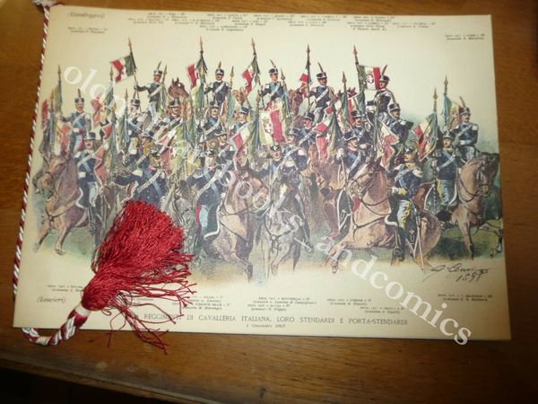 CALENDARIO ASSOCIAZIONE NAZIONALE ARMA DI CAVALLERIA 1975 CORDONE DIVERSO