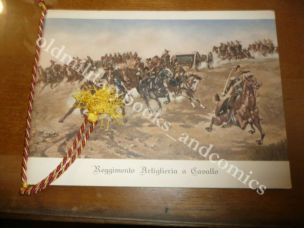 CALENDARIO REGGIMENTO ARTIGLIERIA A CAVALLO 1971 CON CORDONE E DEDICA
