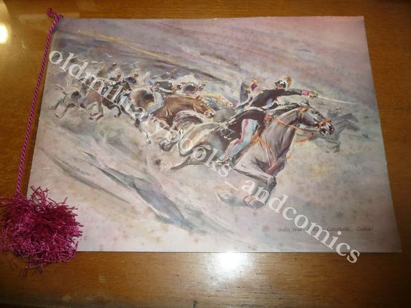 CALENDARIO ASSOCIAZIONE ARMA CAVALLERIA 1957 DEDICA CON CORDONE