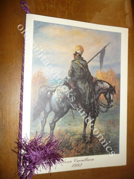 CALENDARIO REGGIMENTO NIZZA CAVALLERIA 1992 CON DEDICA CTE CON CORDONE