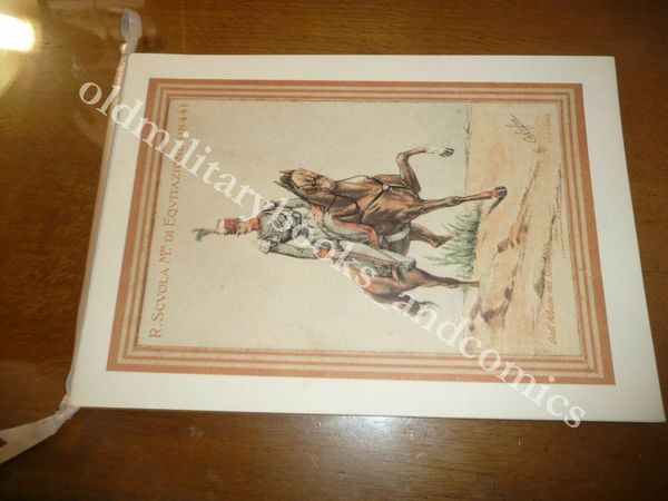CALENDARIO SCUOLA MILITARE DI EQUITAZIONE 1984 CON CORDONE E DEDICA …
