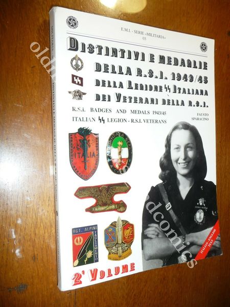 DISTINTIVI E MEDAGLIE DELLA RSI 1943/5 LEGIONE SS ITALIANA BADGE …