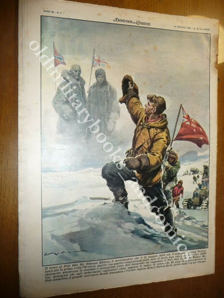 CONQUISTA POLO SUD DOPO EVEREST EDMUND HILLARY UOMO NELLO SPAZIO …