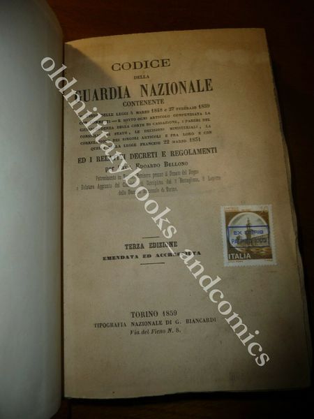 CODICE DELLA GUARDIA NAZIONALE CONTENENTE IL TESTO DELLE LEGGI 4 …