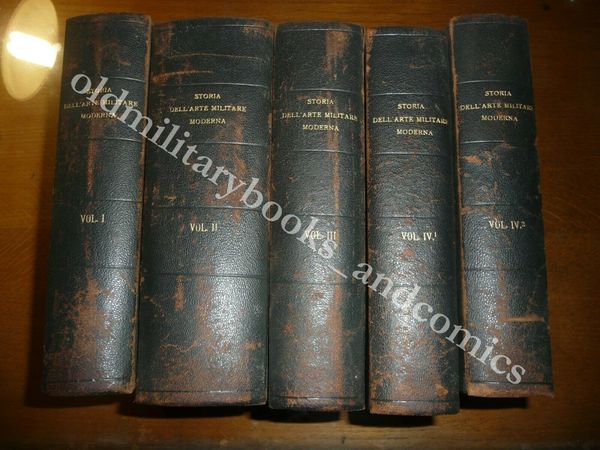 STORIA DELL'ARTE MILITARE MODERNA PIETRO MARAVIGNA 5 VOLL. BUONE CONDIZIONI …