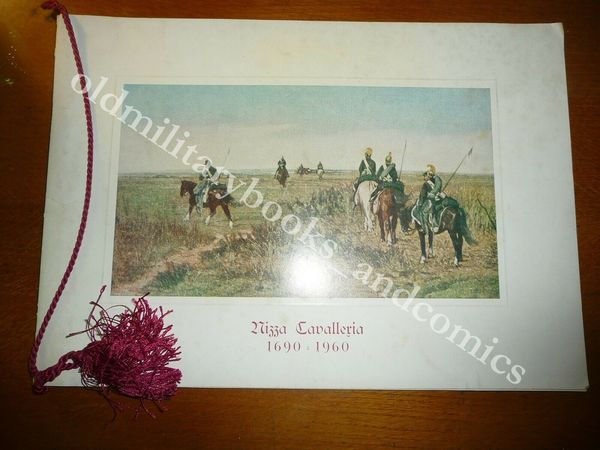 CALENDARIO REGGIMENTO NIZZA CAVALLERIA 1960 CON CORDONE E DEDICA BUONO