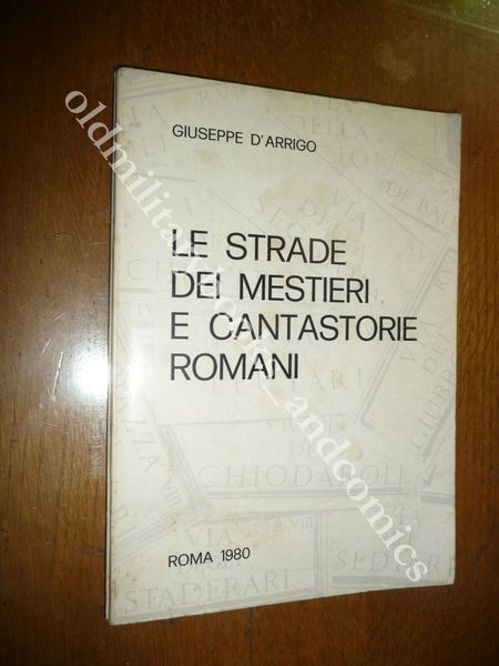 LE STRADE DEI MESTIERI E CANTASTORIE ROMANI GIUSEPPE D'ARRIGO