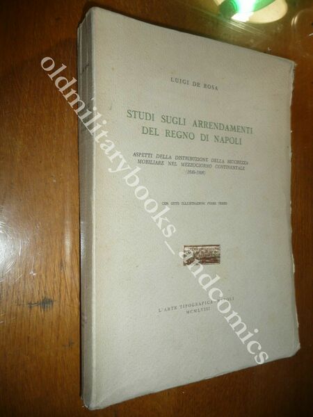 STUDI SUGLI ARRENDAMENTI DEL REGNO DI NAPOLI LUIGI DE ROSA
