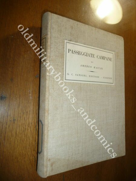 PASSEGGIATE CAMPANE AMEDEO MAIURI CON 64 ILLUSTRAZIONI BIANCO E NERO