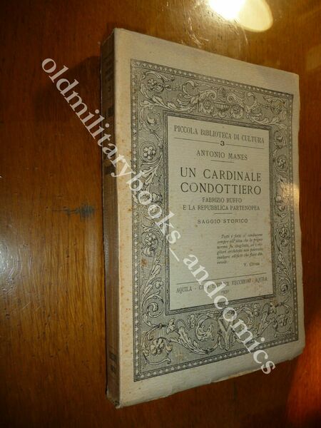 UN CARDINALE CONDOTTIERO FABRIZIO RUFFO E LA REPUBBLICA PARTENOPEA INTONSO