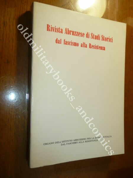 RIVISTA ABRUZZESE DI STUDI STORICI DAL FASCISMO ALLA RESISTENZA ANNO …