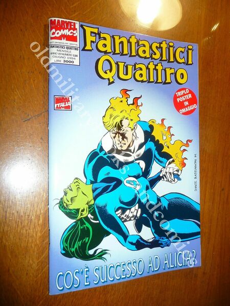 FANTASTICI QUATTRO n. 116 CON TRIPLO POSTER DA EDICOLA MAI …