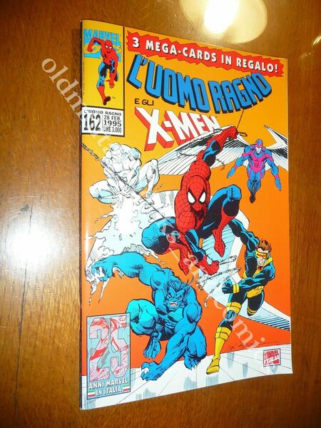 L'UOMO RAGNO E GLI X-MEN n. 162 3 MEGA-CARDS DA …