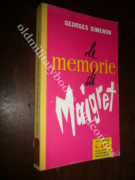 n. 093 I ROMANZI DI SIMENON LE MEMORIE DI MAIGRET …