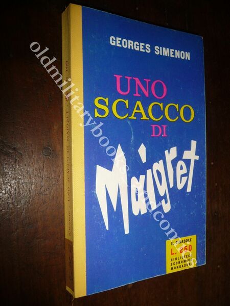 n. 109 I ROMANZI DI SIMENON UNO SCACCO DI MAIGRET …