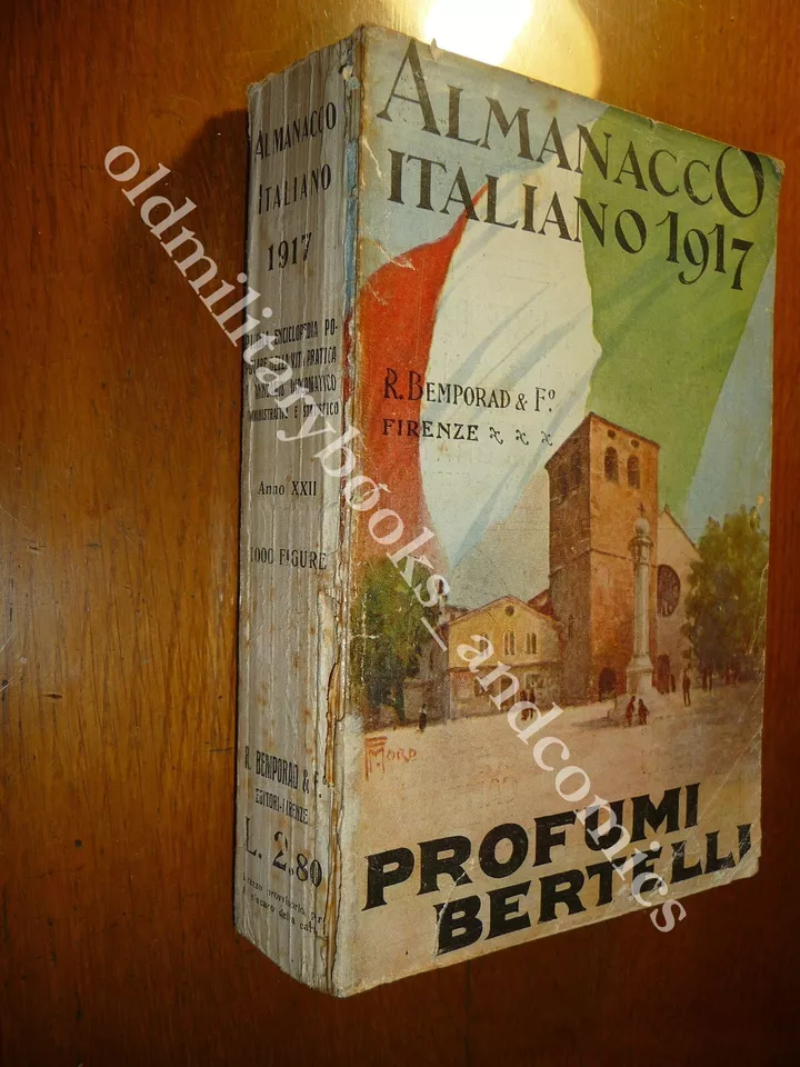 ALMANACCO ITALIANO 1917 BEMPORAD PICCOLA ENCICLOPEDIA POPOLARE WWI