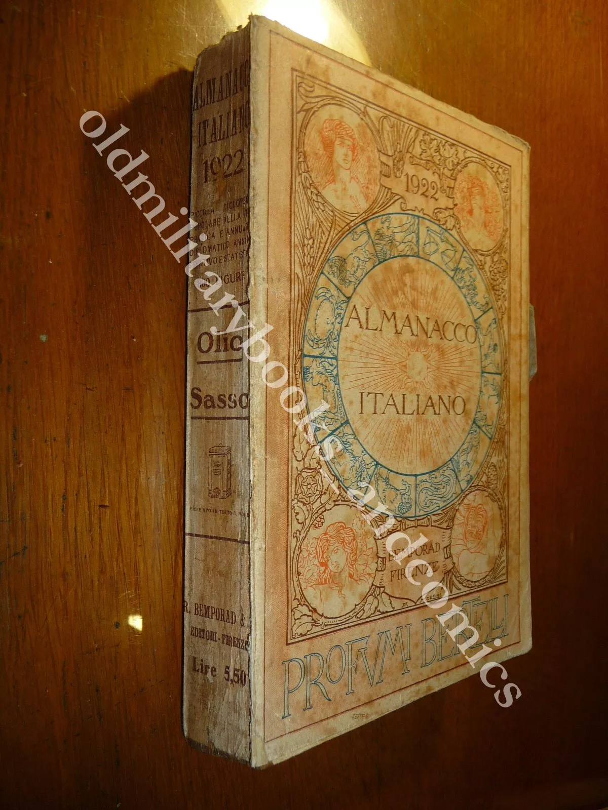 ALMANACCO ITALIANO 1922 BEMPORAD PICCOLA ENCICLOPEDIA POPOLARE