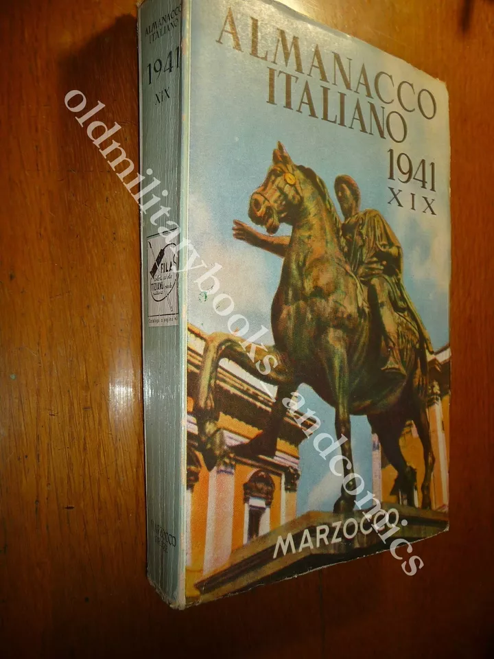 ALMANACCO ITALIANO 1941 MARZOCCO PICCOLA ENCICLOPEDIA POPOLARE WWII